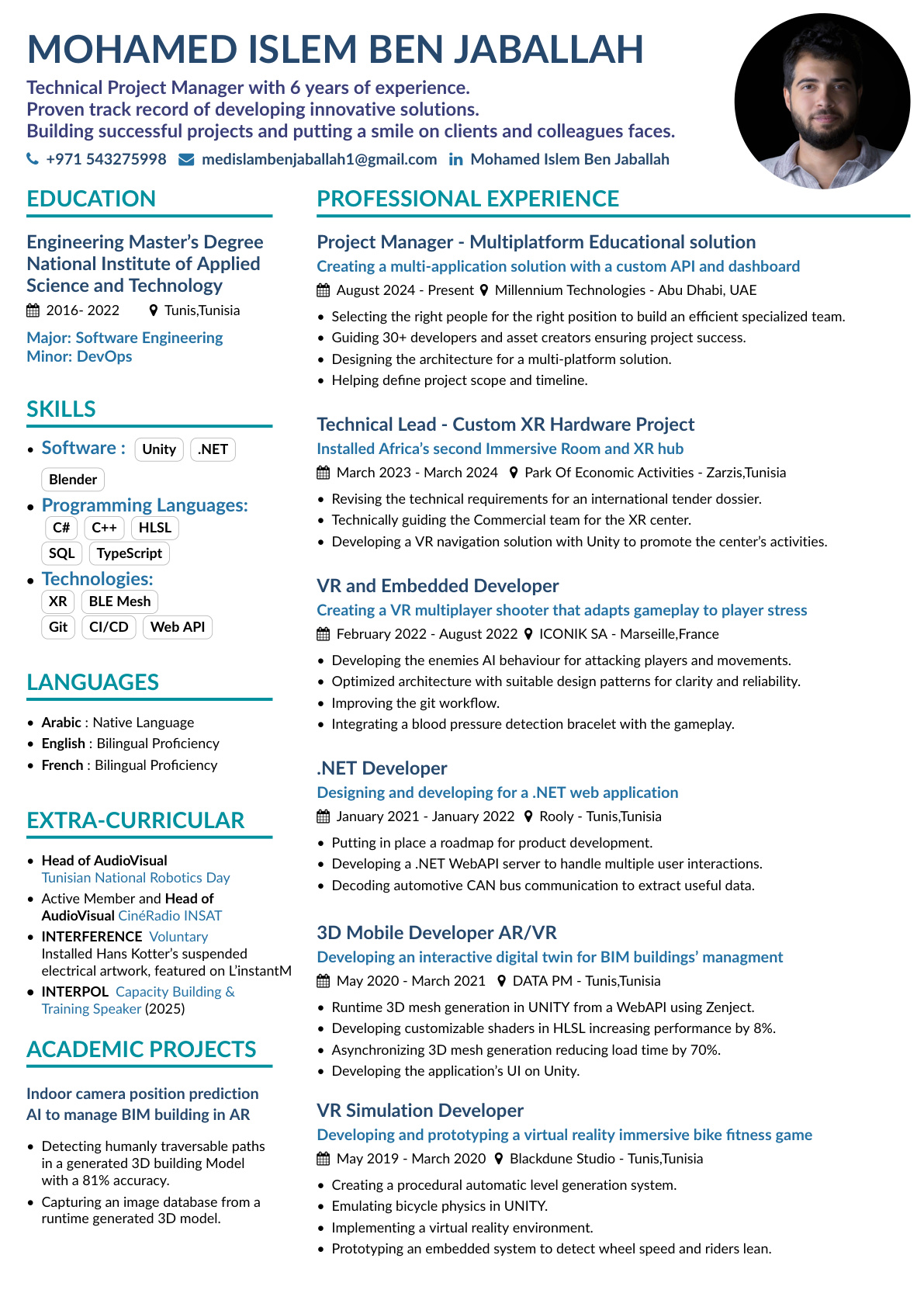 Resume preview